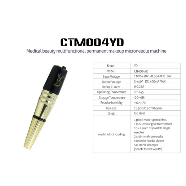 Custom Electric Permanent Makeup Machine Kit / Eyebrow Tattoo Machine