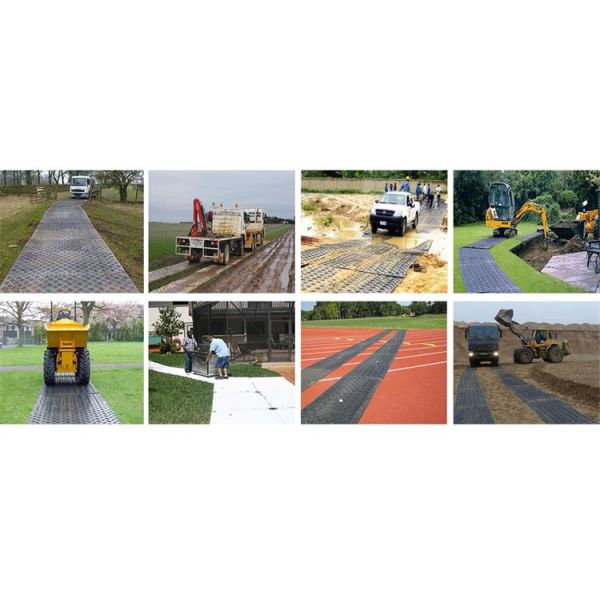 Mobile Clear Polyethylene Ground Protection HDPE Temporary Access Road Mats
