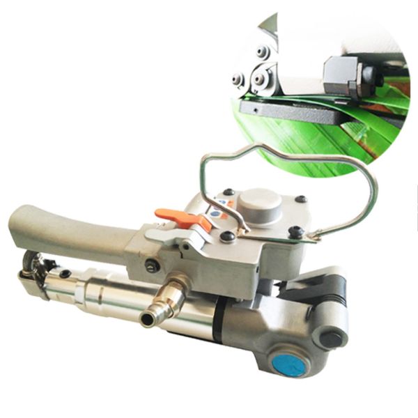 Suitable Width 13-25mm Pneumatic PET Strapping Machine with Friction Welding Sealing