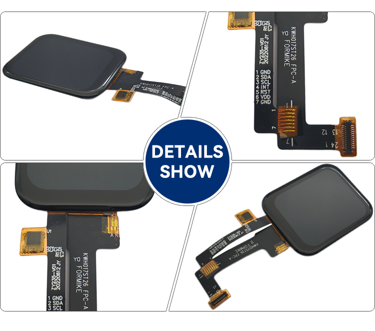 MCU LCD Panel Display Module 240x280 TFT Touch Screen With OCA Bonding