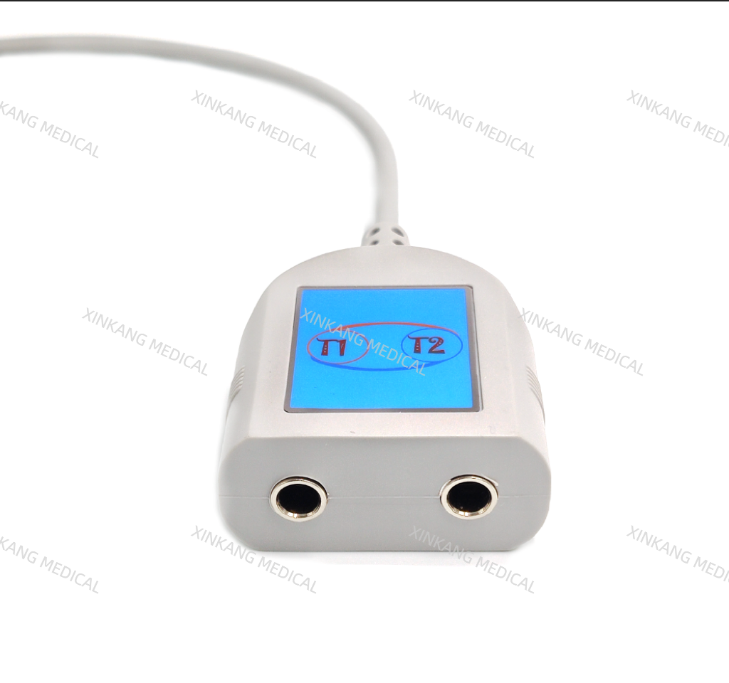 Compatible Philips 2P to 3.5P body temperature adapter cable
