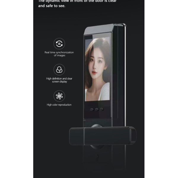 Qleung S810max Smart Home Lock With Card Code Key Fingerprint Palm Password Multi-unlock Ways