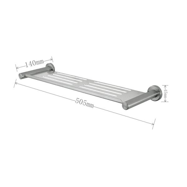 Satin Polished Stainless Steel Shower Caddy Storage