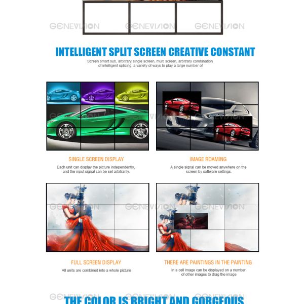 TV Screen Digital Advertising Display SAMSUNG Led Video Wall Display With Controller