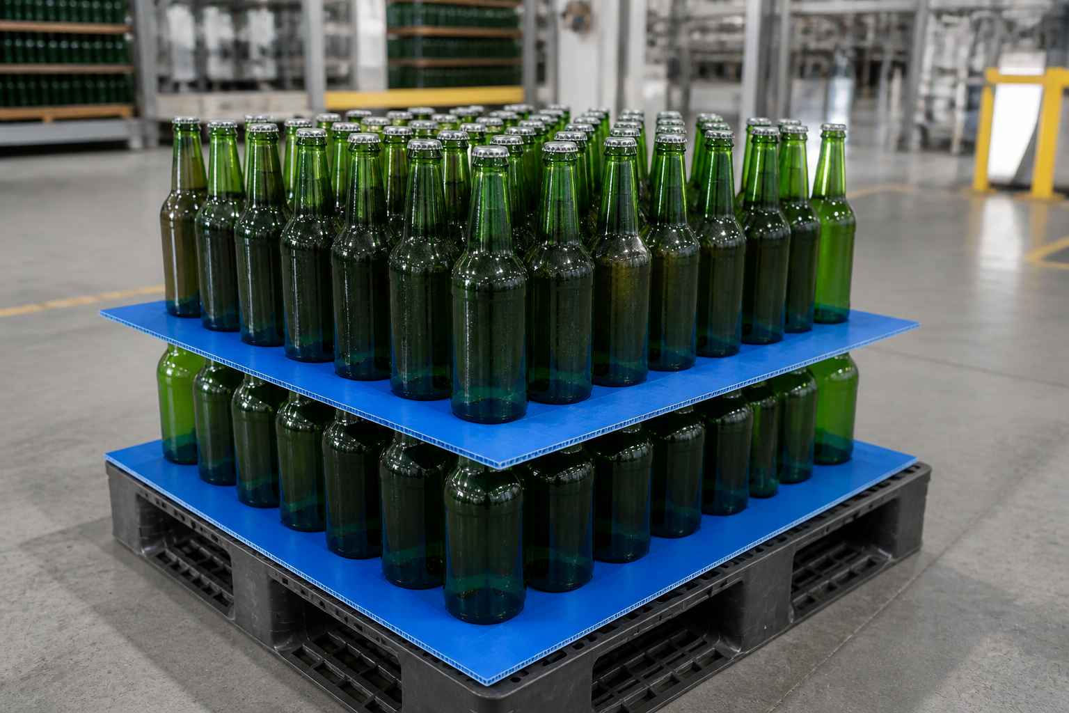 Cellular Polypropylene Sheet Bottle Tray, Corrugated PP Bottle Divider Insert, Lightweight Protective Packaging Tray