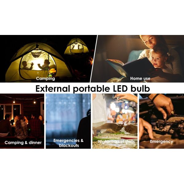 5W USB Switch Dimmable LED Light Bulbs Portable Hook Design For Camping