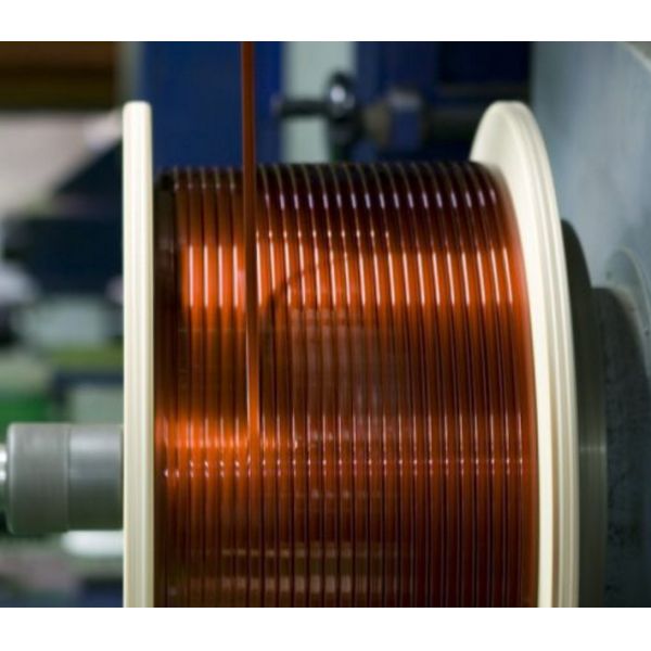 Class 200 Rectangular Copper Wire Self Bonding Enamelled Wire UL Approved For Transformer