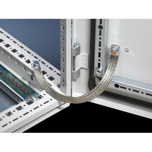 High Purity Aluminum Braid Flexible Grounding Connector For Electrical Bonding Earthing