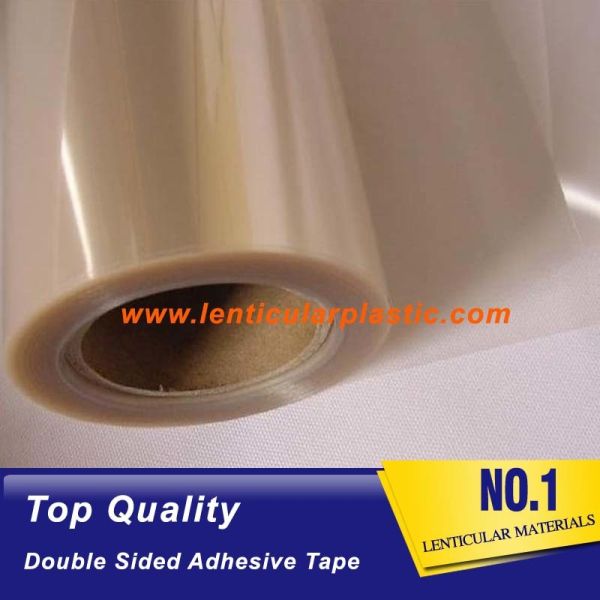 Ultra-thin transparent lenticular double sided roll tape PET material inkjet printer 3d lenticular double adhesive glue