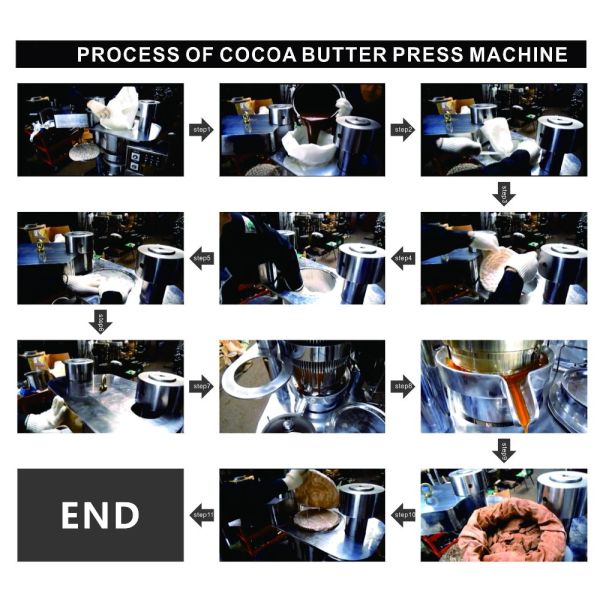 Cold Hot Pressing Machine High Safety Level Automatic Cocoa Butter Press Machine Sesame Walnut Oil Extraction Machine Cocoa Hydraulic Press