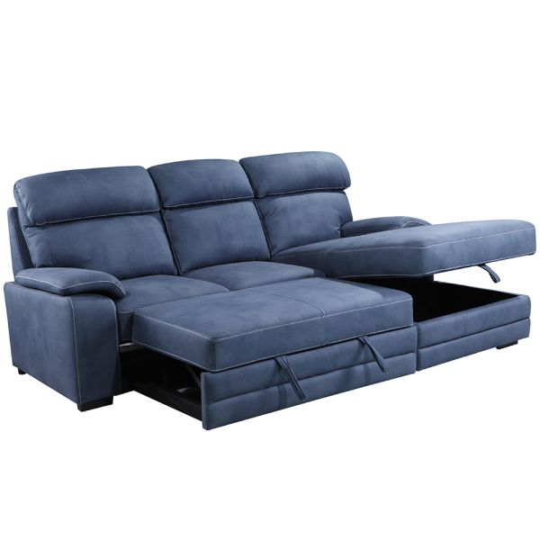 Multipurpose Pull Out Sectional Couch Bed Practical For Living Room