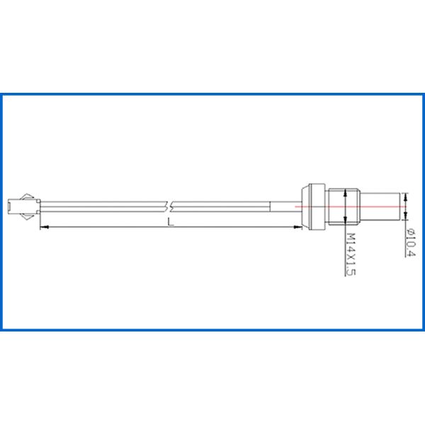 M14 Screw Thread Water Coolant Temperature Sensor 2k Ohm 3930 For Electric Car