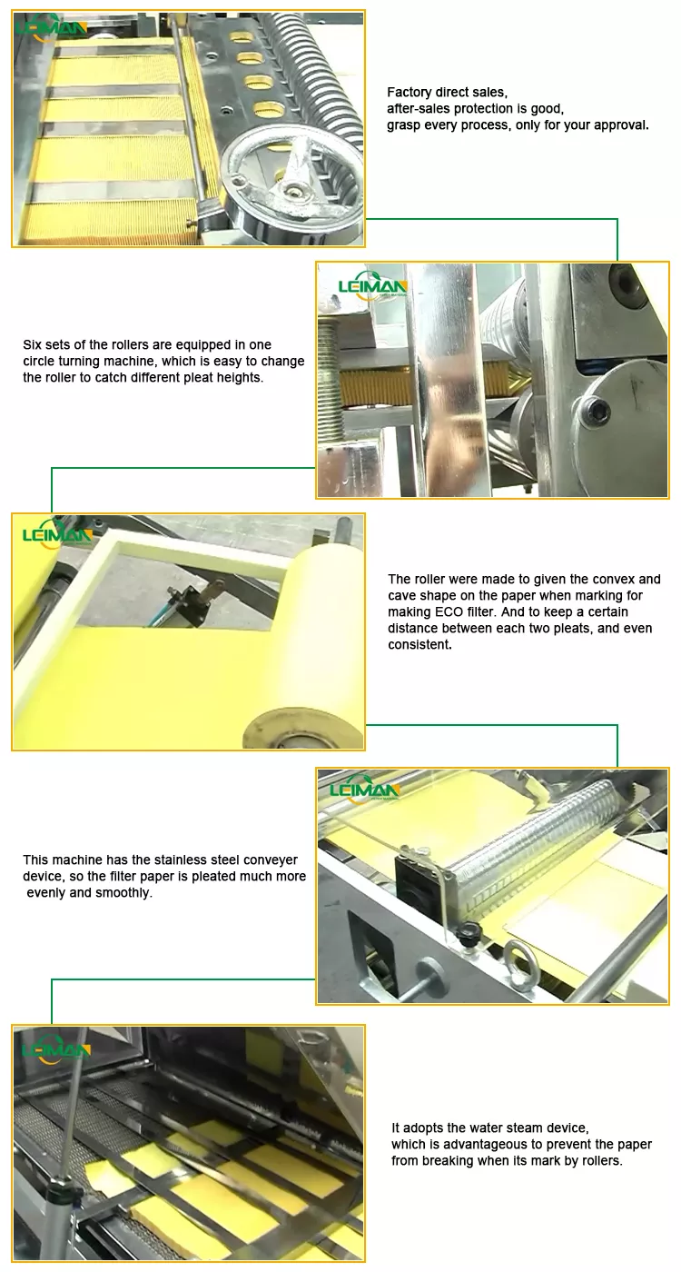 Full Auto Rotary Filter Paper Pleating Machine PLGT-420