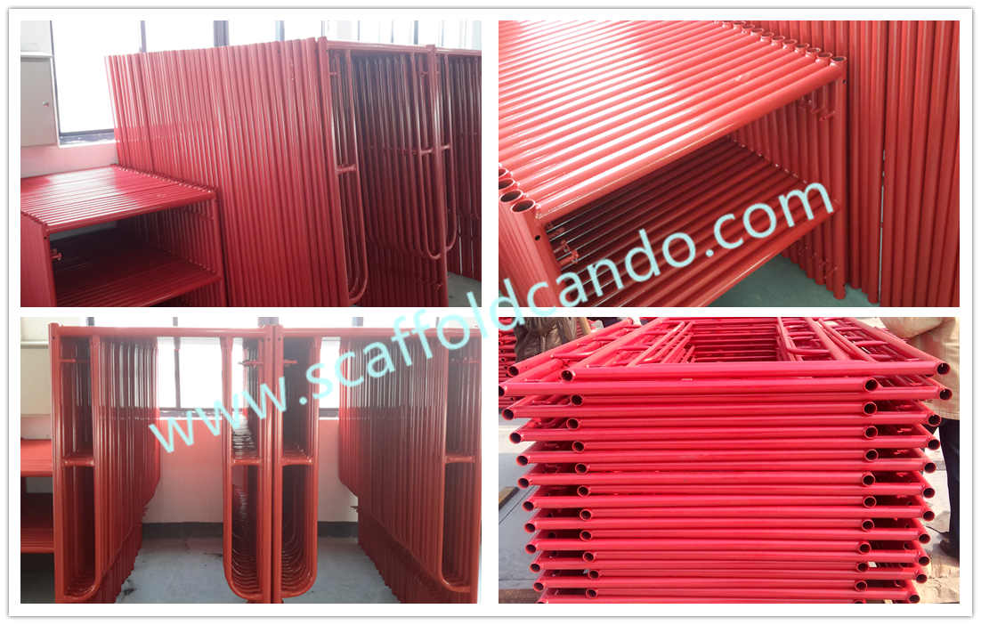 Construction material galvanized painted scaffolding main frame,door frame 1219*1930mm,1219*1700mm with good quality
