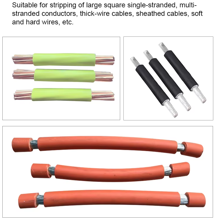 High Speed 6-180 mm² Automatic Computerized Cable Wire Stripping Machine EV Charge Cable Cutting Machine