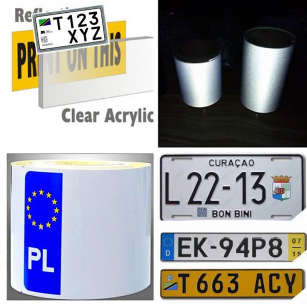 PVC Glass Bead Printing Grade Reflective Sheeting Film For Traffic Sign