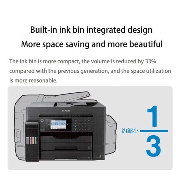 FOR L15168 Office High-speed Multi-functional Printer Wireless WIFI Print Copy Scan Fax Multi-box A3+ Inkjet Color Ink Bin