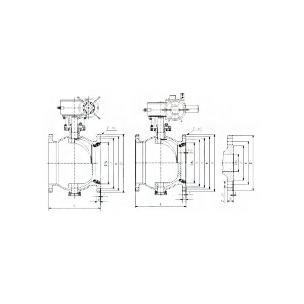 Flange End Side Mounted Eccentric Half Ball Valve