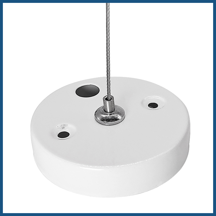 Suspended Ceiling Accessories Mounted Ceiling Canopy for Hanging Lights Wire Rope