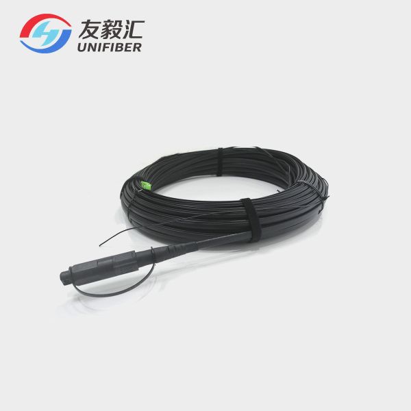 100FT SST-Drop Toneable 1F Outdoor Pre-connectorized Dielectric Flat Drop Cable G657A2 Optitap to SC/APC