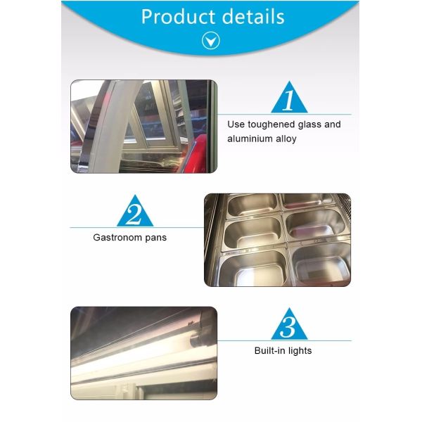 -24℃ Degree Ice Cream Showcase Freezer Intelligent Precise Temperature Control