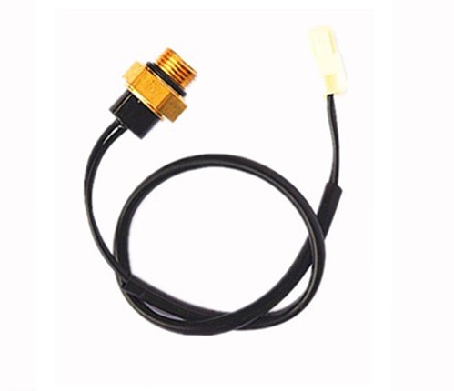 Car Engine 80C° car thermo switch , Normally Open Temperature Switch Brass Texture