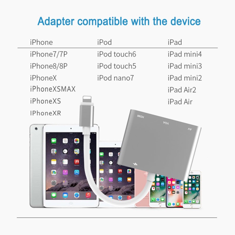 Multiport Lightning Adapter Cable