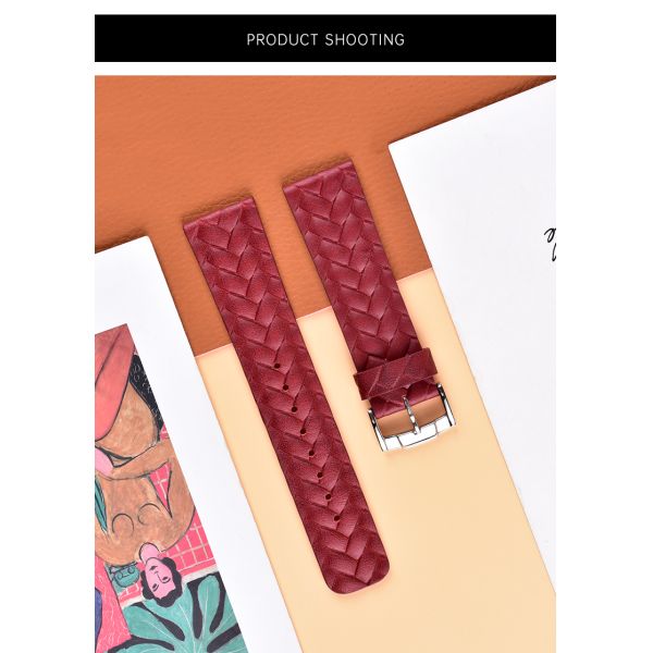 Unique Woven Red Checkered Strap