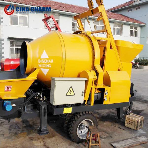30m3/H Mini Self Loading Pump Jbs30 Concrete Mixer Pump Machine With 400l