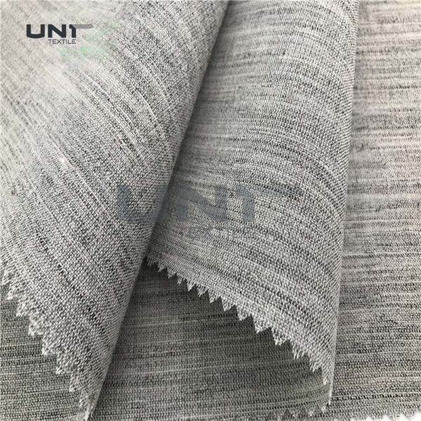 Width 150cm Canvas Woven Wool Interlining For Uniform Suit