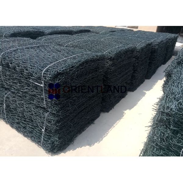 Erosion Control Galvanized Gabion Wall Baskets PVC Coated Gabion Box
