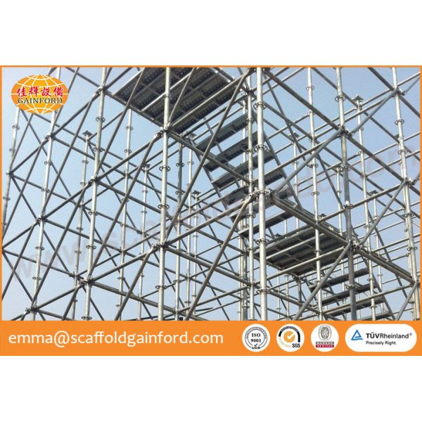 Ring lock horizontal diagonal level diagonal brace for ring lock scaffold system with hot dip galvanized
