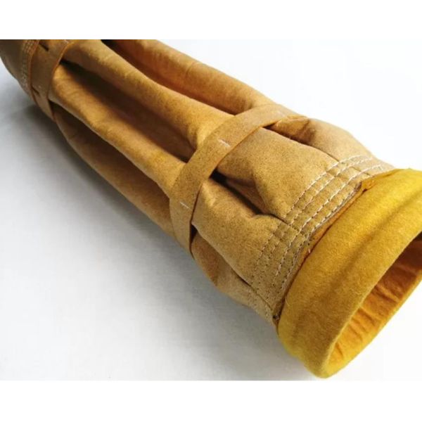 Polypropylene Felt Pleated Filter Bags Bead Cuff Head P84 150mm Polyimide