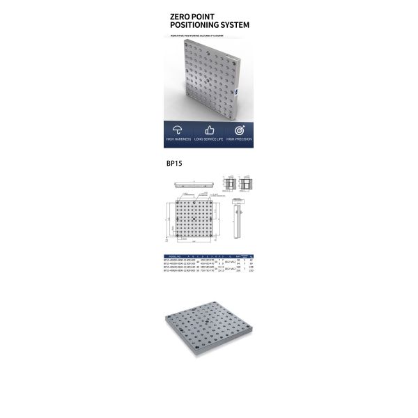 Workholding Fixture Base Plate CNC Base Plate Machining Center Modular Tooling Plate