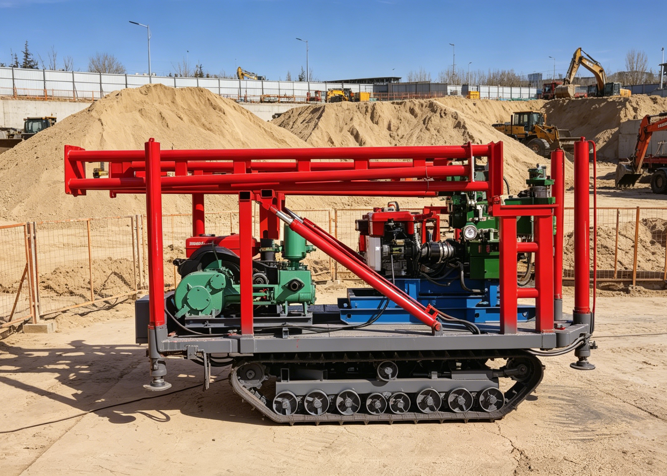 Heavy Duty Crawler Boring Machine Fast Moving Wide Application