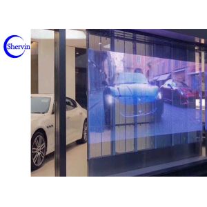 Wireless 1R1G1B 1/16scan 5500cd Transparent Led Mesh