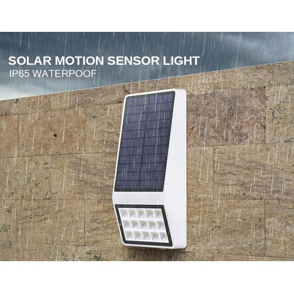 Solar Powered LED Wall Lamp Solar Microwave Radar Sensing With Waterproof