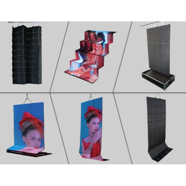 2500 Nits Large Stadium LED Display Screen Rental With Folding Flexible Modules