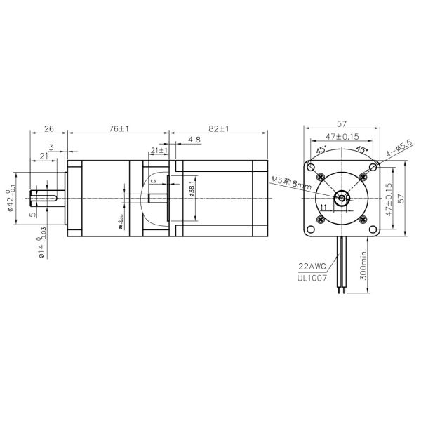 3.0A Current Hybrid Stepper Motor with full driver kit