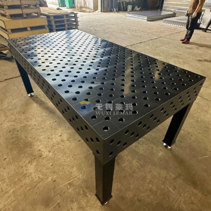 D28 Modular Welding Table in workshop environment