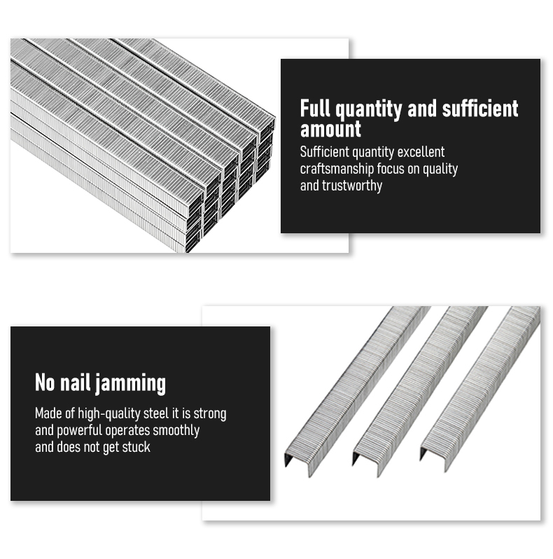1013J U-Shaped Galvanized Pneumatic Staples for Sofas and Cabinets