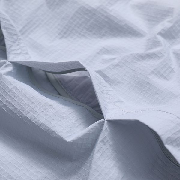 Men UPF50+ Sun Protection Jacket Cloud Weave Hidden Check Fabric Breathable Quick Dry Windproof Hooded Coat Outdoor Beach Surf Travel Lightweight Skin