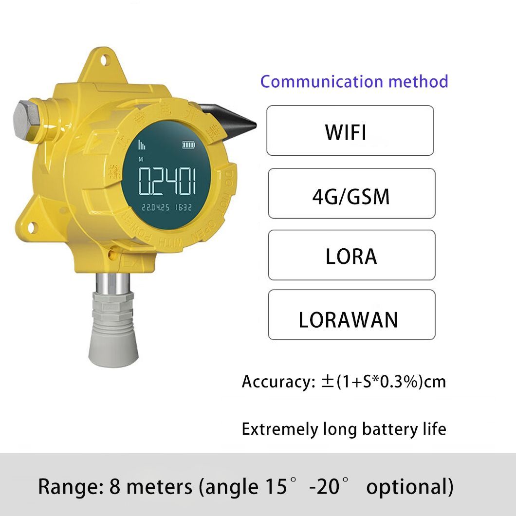 Wireless Explosion-Proof Ultrasonic Level Transmitter 8m Range IP66 CE RoHS Certified