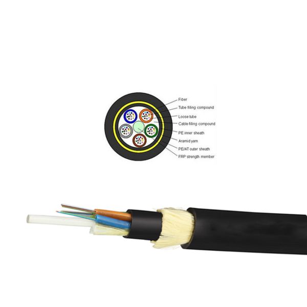 Light Weight Aerial Outdoor Fiber Optic Cable 24 core ADSS Singlemode