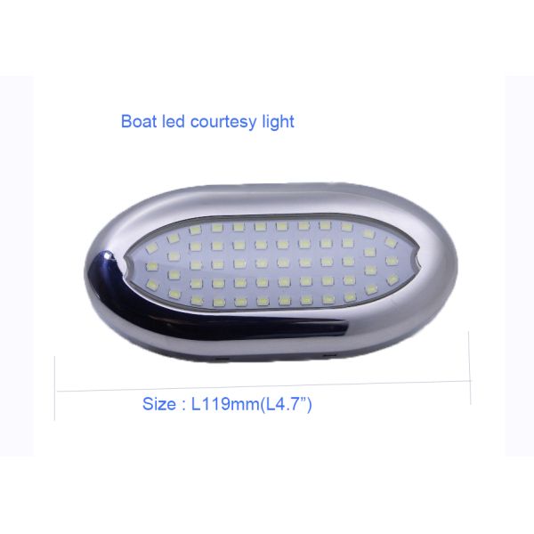 Interior Underwater Boat Light Surface Mounted LED Oblong Courtesy Light For Boat