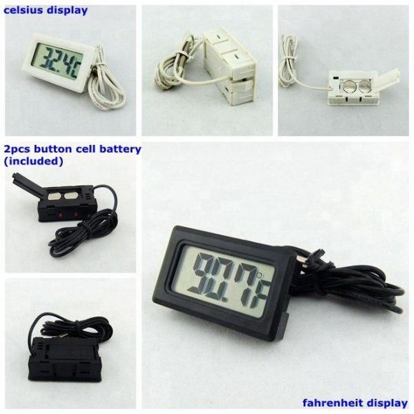 TL8009 -50℃~110℃ Mini Indoor LCD Display Digital Thermometer With Probe