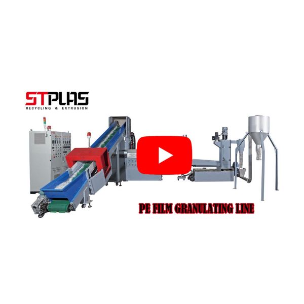 LDPE PE plastic film Cutter compactor Plastic recycling machine