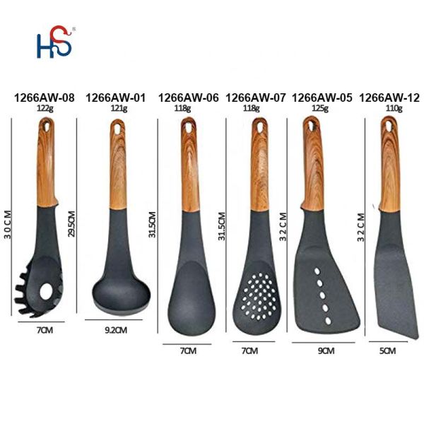 Stocked Cooking Tool Sets Home Easy Clean Kitchenware Set Kitchen Plastic Utensils