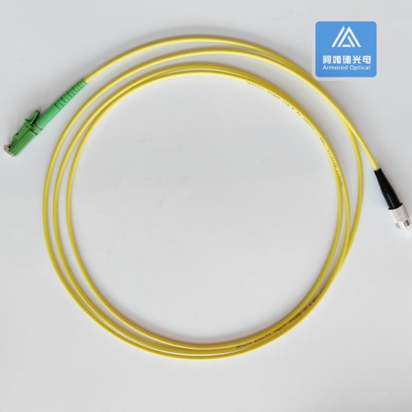 Simplex SM E2000-FC-2M Fiber Patch Cord 2.8mm Yellow LSZH Patch Cable Assembly