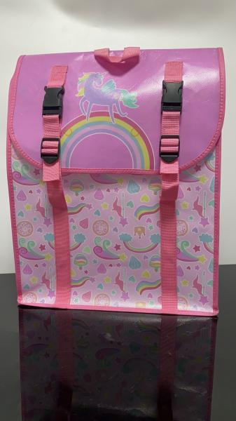 Buy Backpack Like Pink Color 140gsm Non Woven Shopping Carry Bags at wholesale prices